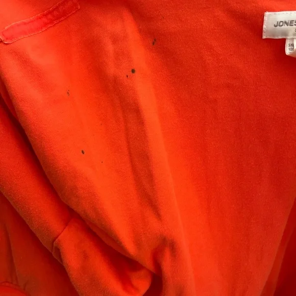 Jones New York Orange Bomber Jacket Zipper - Picture 13 of 14